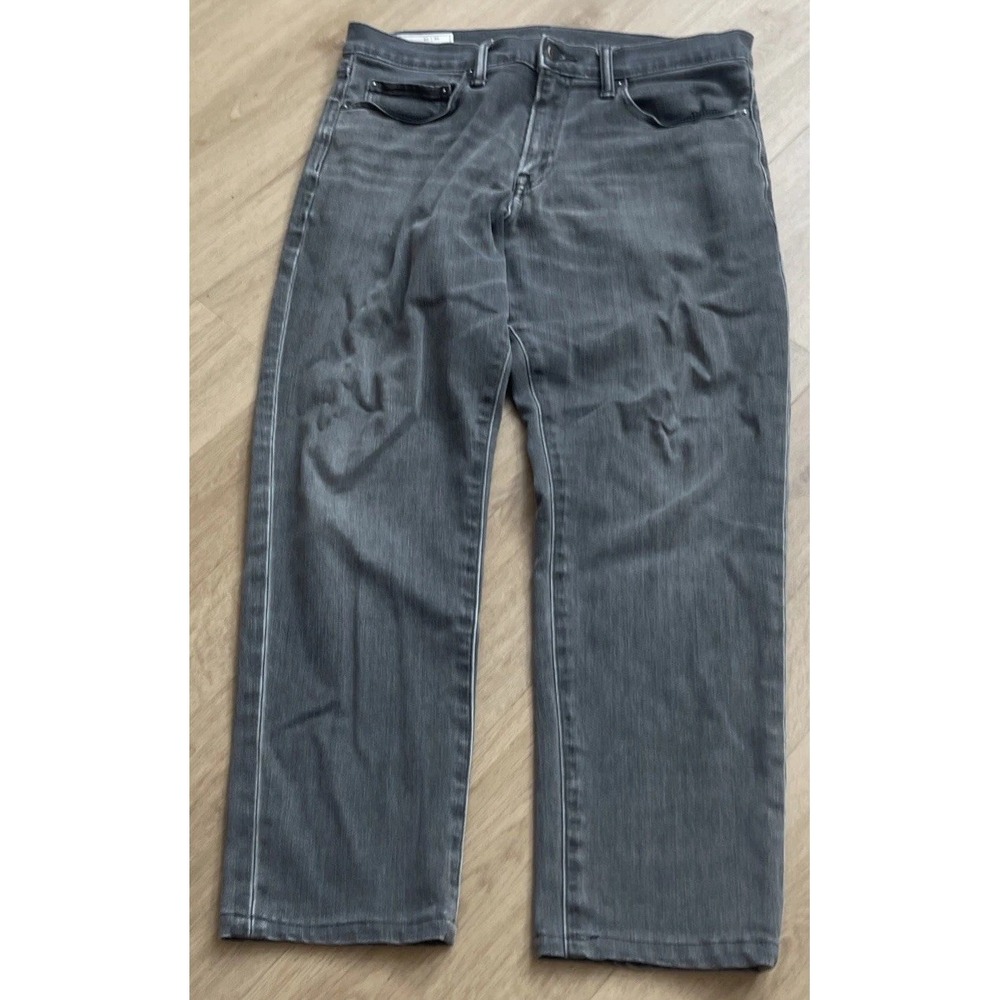 Gap Slim Fit Gray Denim Jeans Men's 34x27 100% Cotton Soft Wear